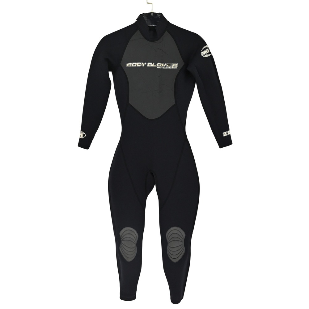 Body Glove Womens 3/2mm Full Body Wetsuit Black Gray Neoprene Long Sleeve Diver
